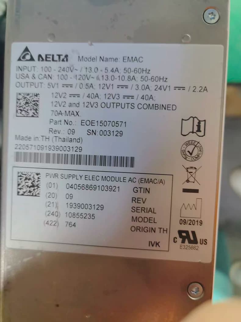 EMAC AC/DC Power Supply Module for Siemens ACUSON Sequoia Tested Working Original OEM thumbnail 2