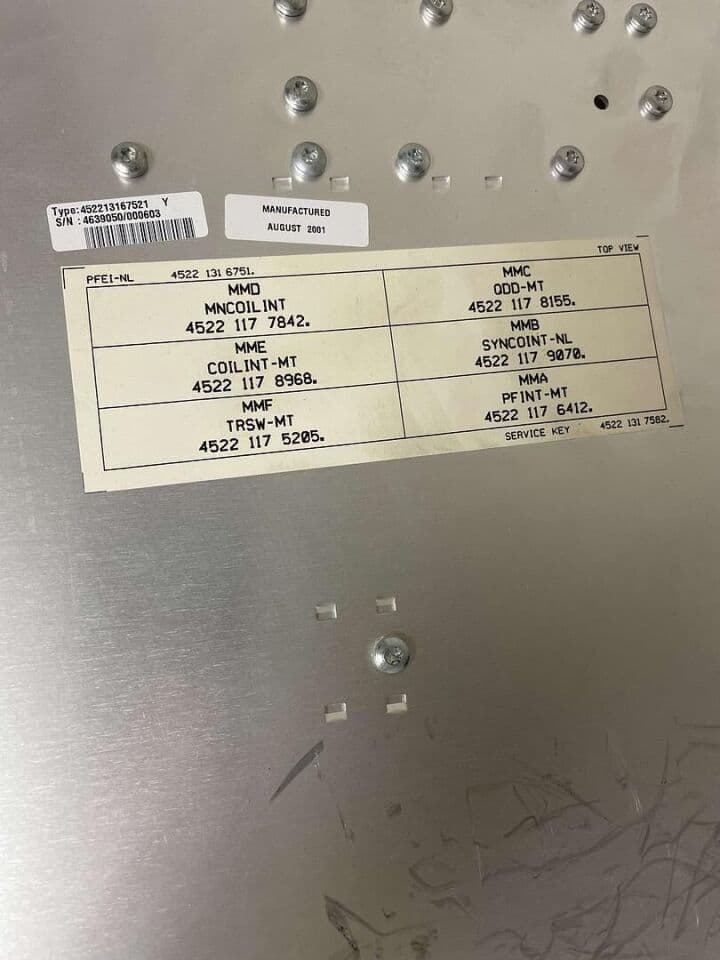 Philips 45221316751 PFEI Assembly for Intera 1.5T MRI System thumbnail 4