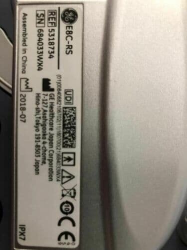 GE E8C-RS Micro Convex Ultrasound Transducer thumbnail 3