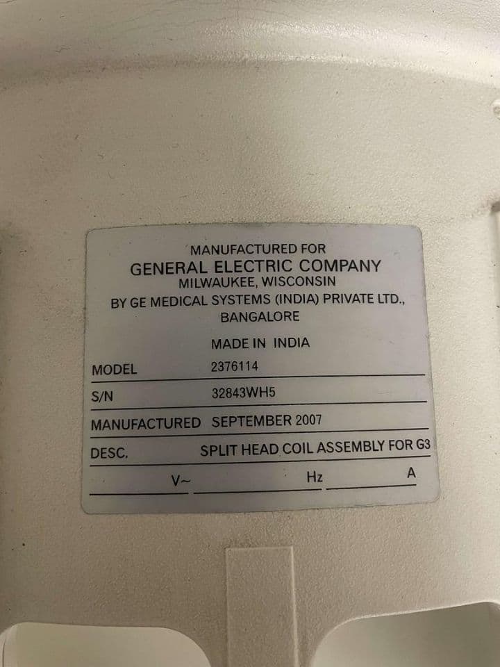GE 2376114 MRI Split Head Coil Assembly thumbnail 4