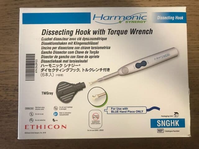 For Sale ETHICON SNGHK Harmonic Synergy Dissecting Hook w/Torque Wrench (Box/6)