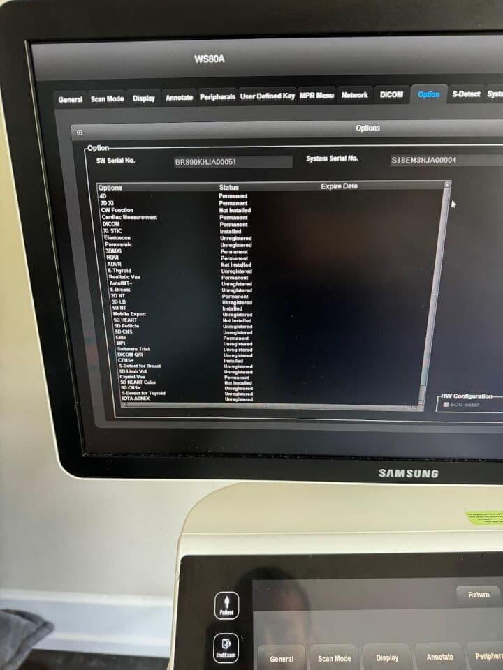 Samsung WS80 Elite Premium Ultrasound System thumbnail 5