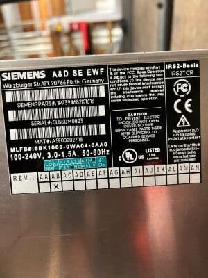 Siemens IRS2-TCR CT Scanner Component | Part No. 7394682 thumbnail 2