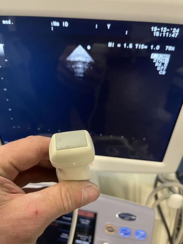 Aloka UST-52105 | Phased Array Probe | Part Number UST-52105 | Pediatric Cardiology Ultrasound Transducer | Hitachi Aloka ProSound Alpha 6 Parts image 1