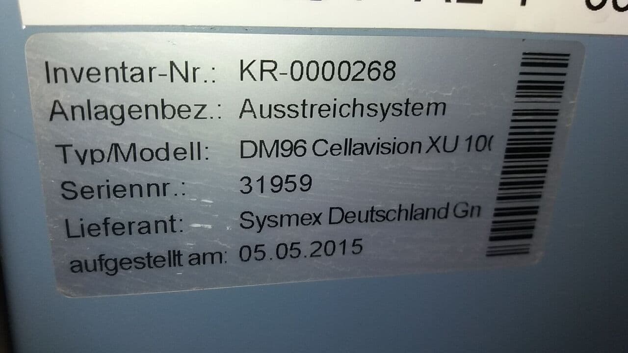 Siemens CellaVision DM96 XU 10 Automated Digital Cell Morphology Analyzer thumbnail 5