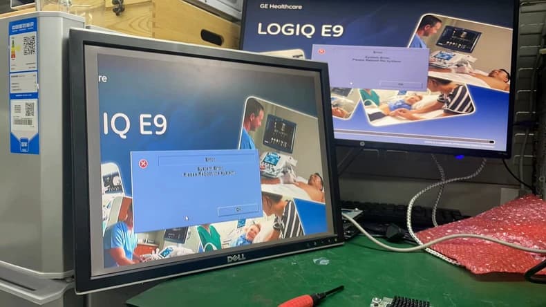 GE LOGIQ E9 Video Card Repair Service (DAC-BA04 – No Video Output / Black Screen / Display Failure / Image Output Loss)