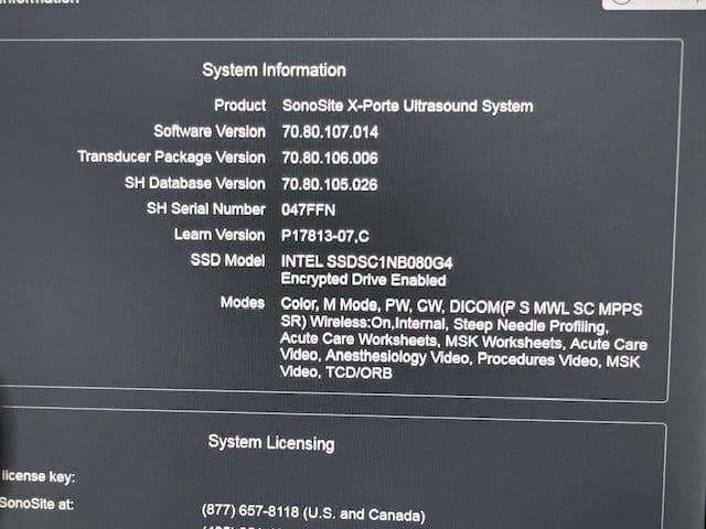 SonoSite X-Porte Diagnostic Ultrasound System thumbnail 4