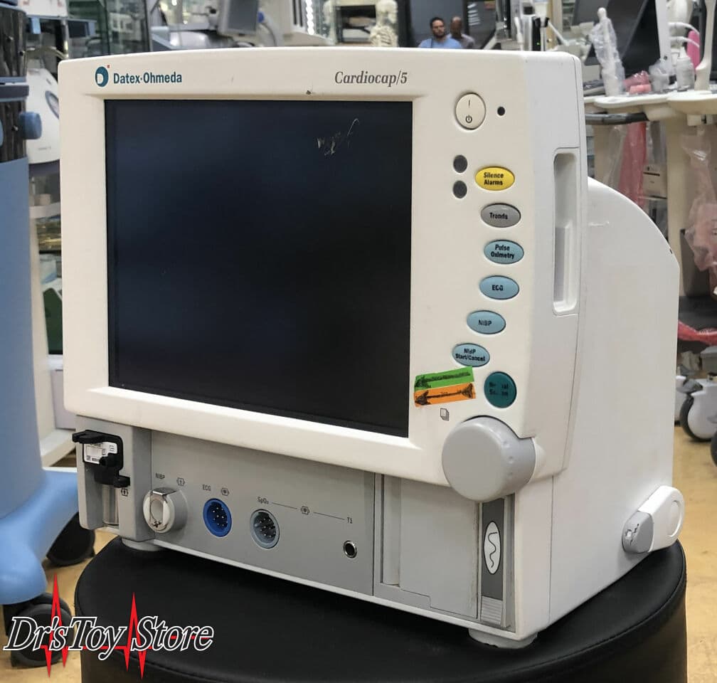 GE Datex Ohmeda Cardiocap 5 Patient Monitor with NIBP, ECG, and SpO2 thumbnail 2