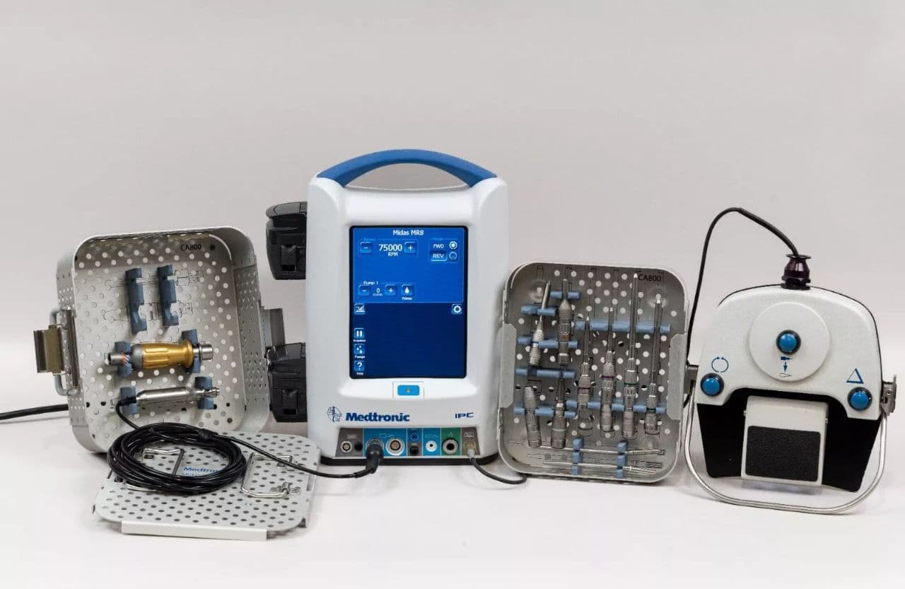 Medtronic MR8 EM850 Electric Plus Surgical Drill Set