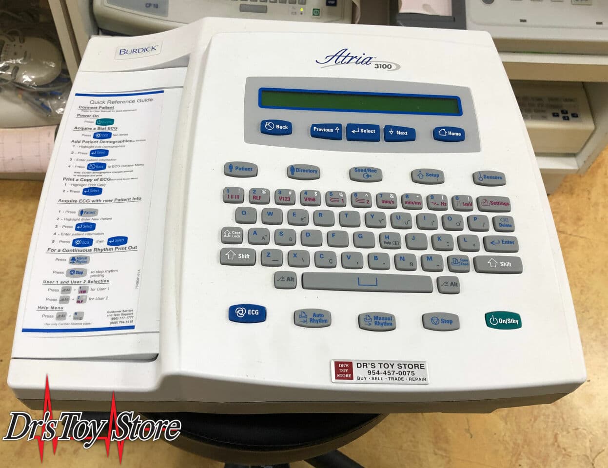 Burdick Atria 3100 ECG Machine thumbnail 2