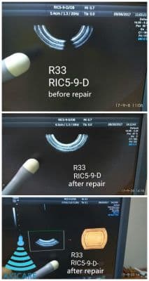 AKICARE RIC5-9-D Broken Ultrasound Transducer for GE