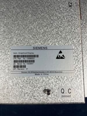 Siemens 10589553 Graphical Display for Definition AS CT Scanner thumbnail 2