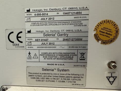 Digital Breast Imaging Mammography System — Hologic Lorad Selenia thumbnail 4