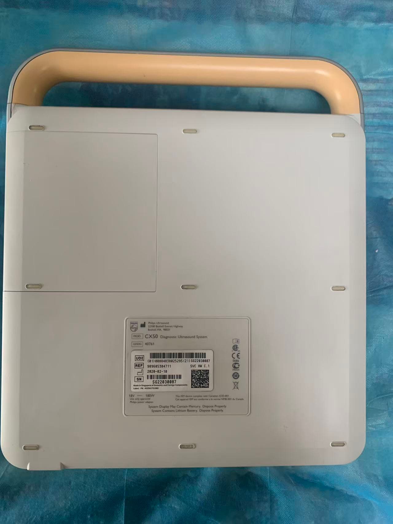 Philips CX50 Portable Color Doppler Ultrasound Machine Console Only No Probes Used Excellent Conditi thumbnail 3