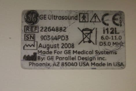 GE i12L Intraoperative Ultrasound Transducer for Pediatric and Vascular Applications thumbnail 2