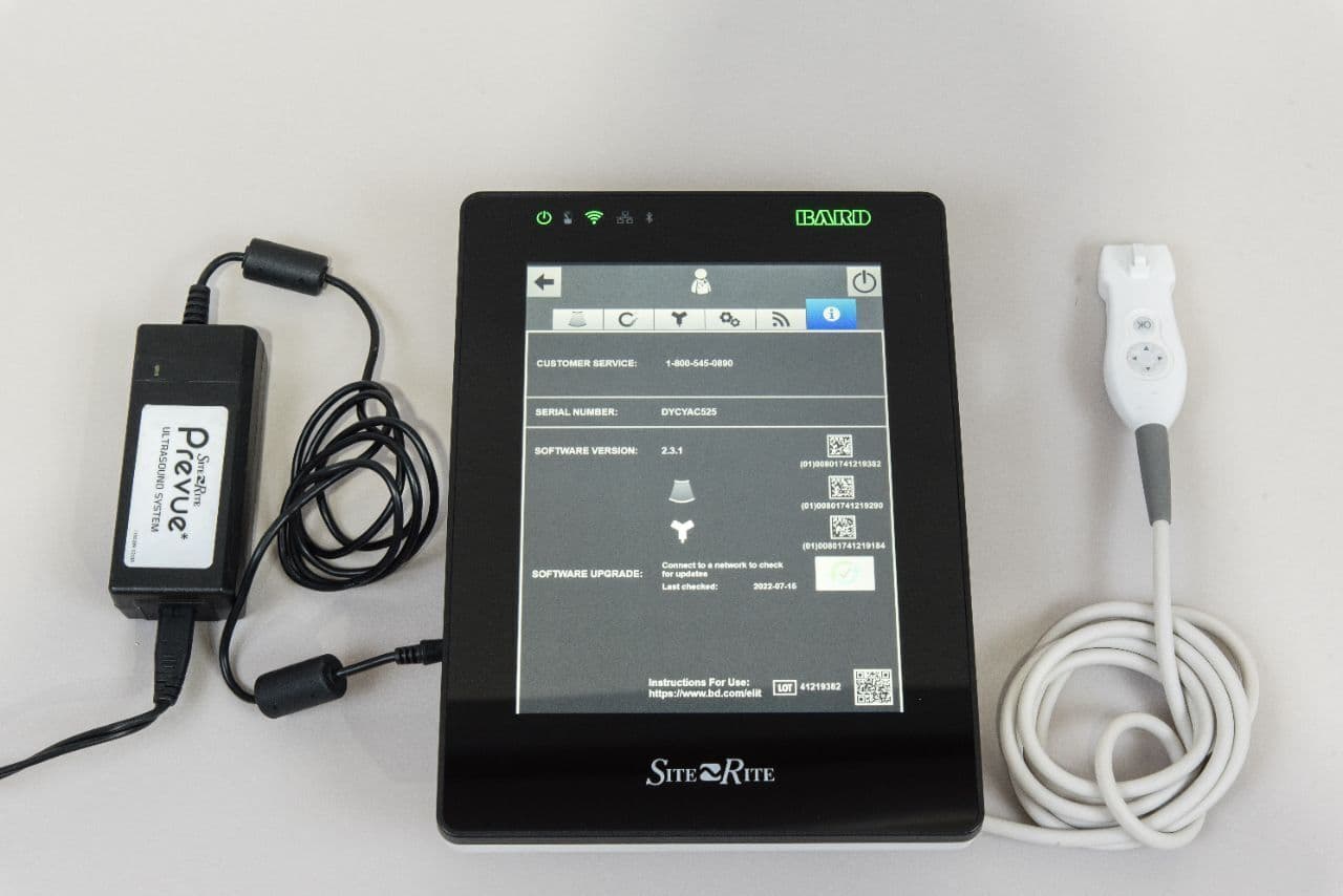 Bard Site Rite 8 Ultrasound System with Cue 20mm Linear Probe