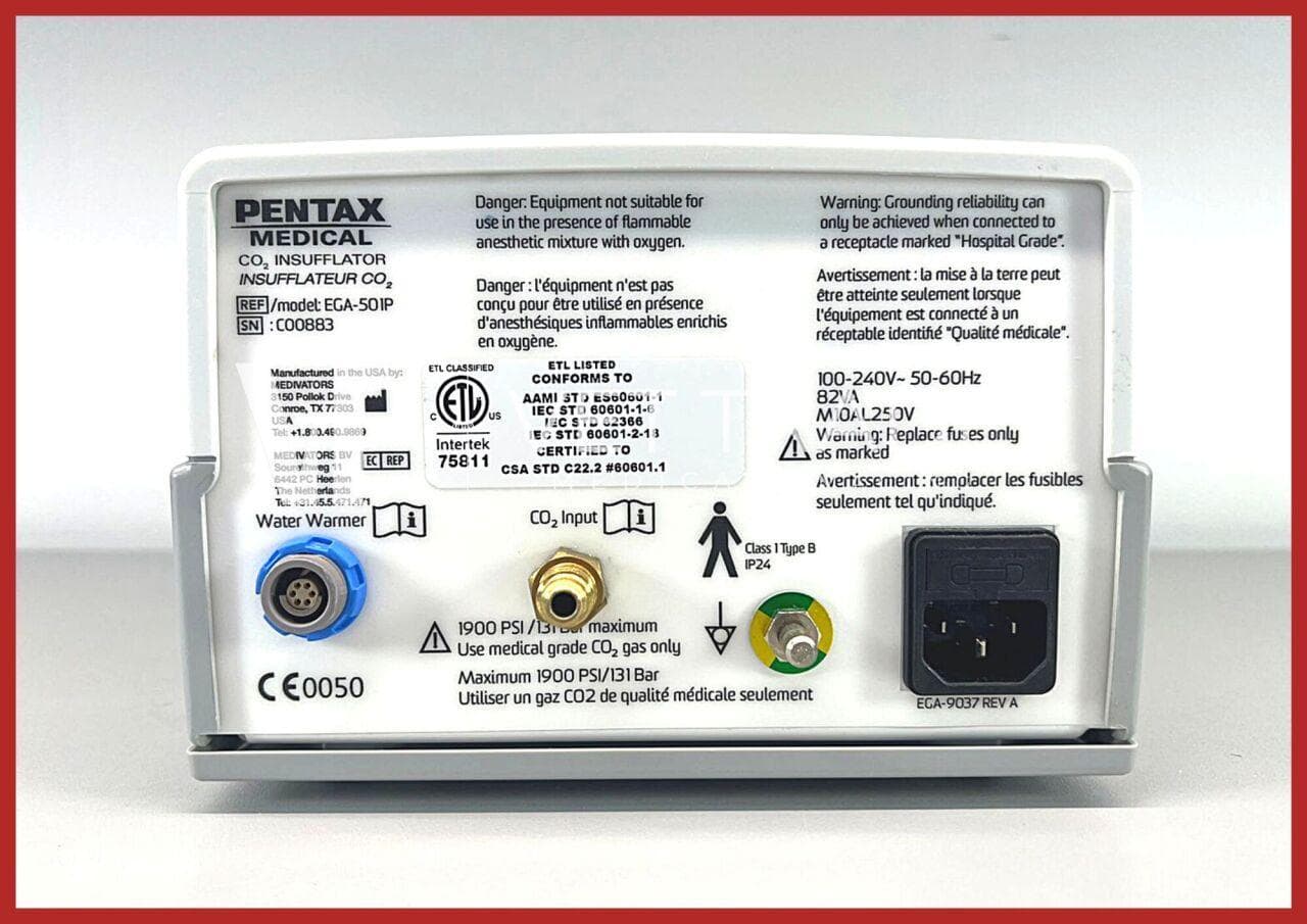 PENTAX EGA 501P — Endoscopic CO2 Insufflator thumbnail 3