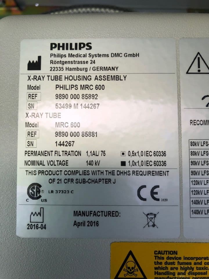 Philips MRC 600 CT X-Ray Tube thumbnail 2
