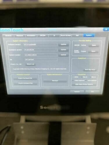 CHISON Sonotouch 30 Portable Ultrasound System with Touchscreen Interface thumbnail 5