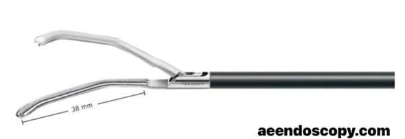 Aesculap PM171R Satinsky Monopolar Atraumatic Vascular Clamp for Laparoscopy thumbnail 2