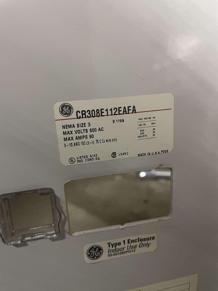 GE CR308E112EAFA A-1 Mainline Size 3 Contactor thumbnail 4