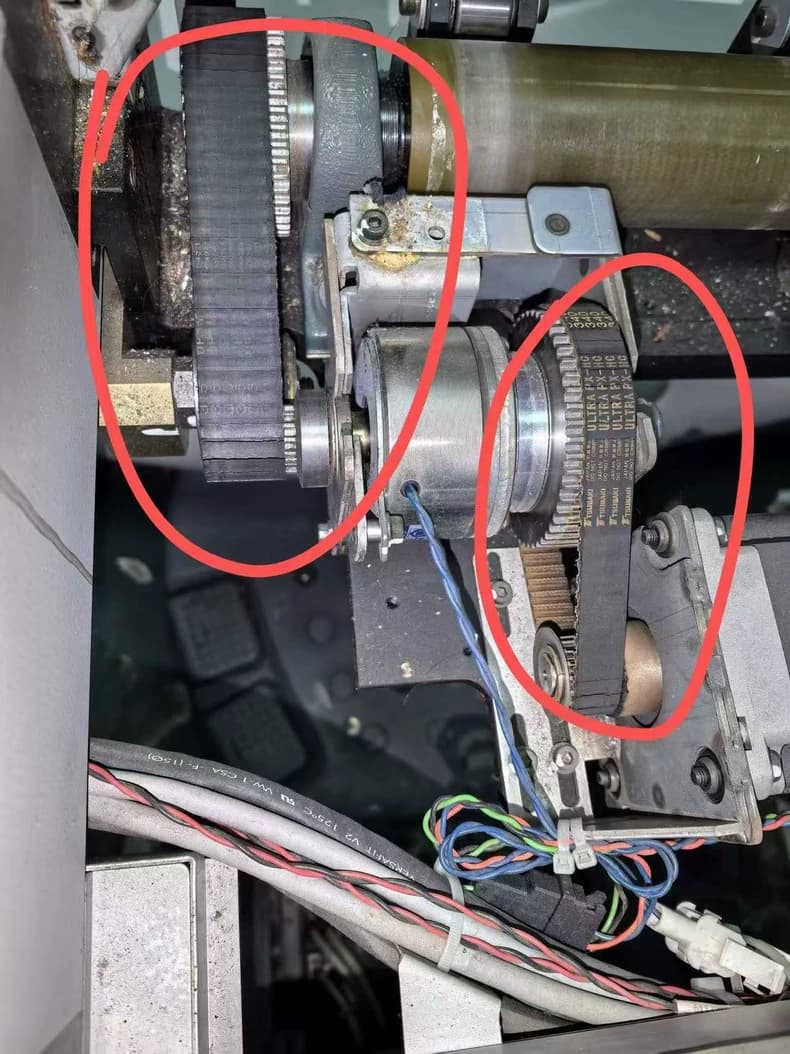 GE CT Table Drive Clutch | TAMAGAWA Stepper Motor Belt Assembly | Lightspeed VCT Optima 520 540 660 680 Spare Parts | Discovery 750 HD CT Components | Patient Couch Stepping Matrix thumbnail 2