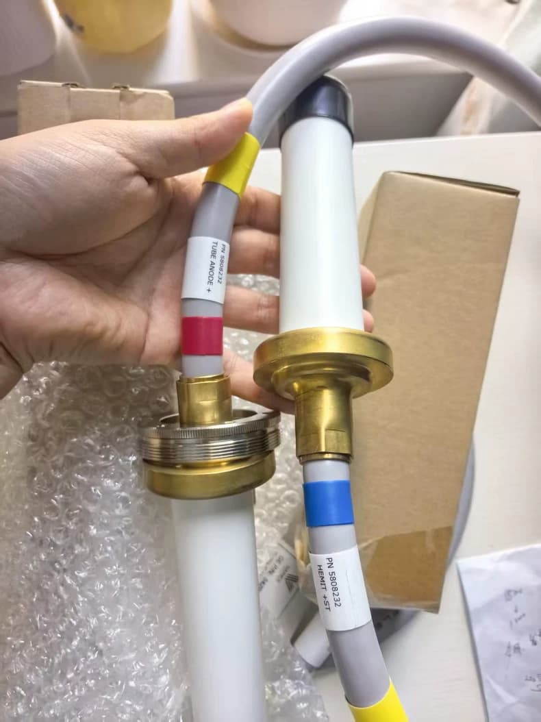GE 5429083 | CT Liquid Bearing HV Cable | Cable Part Number 163861 | GE Optima 680 High Voltage Tether | Gantry Tube High Voltage Matrix