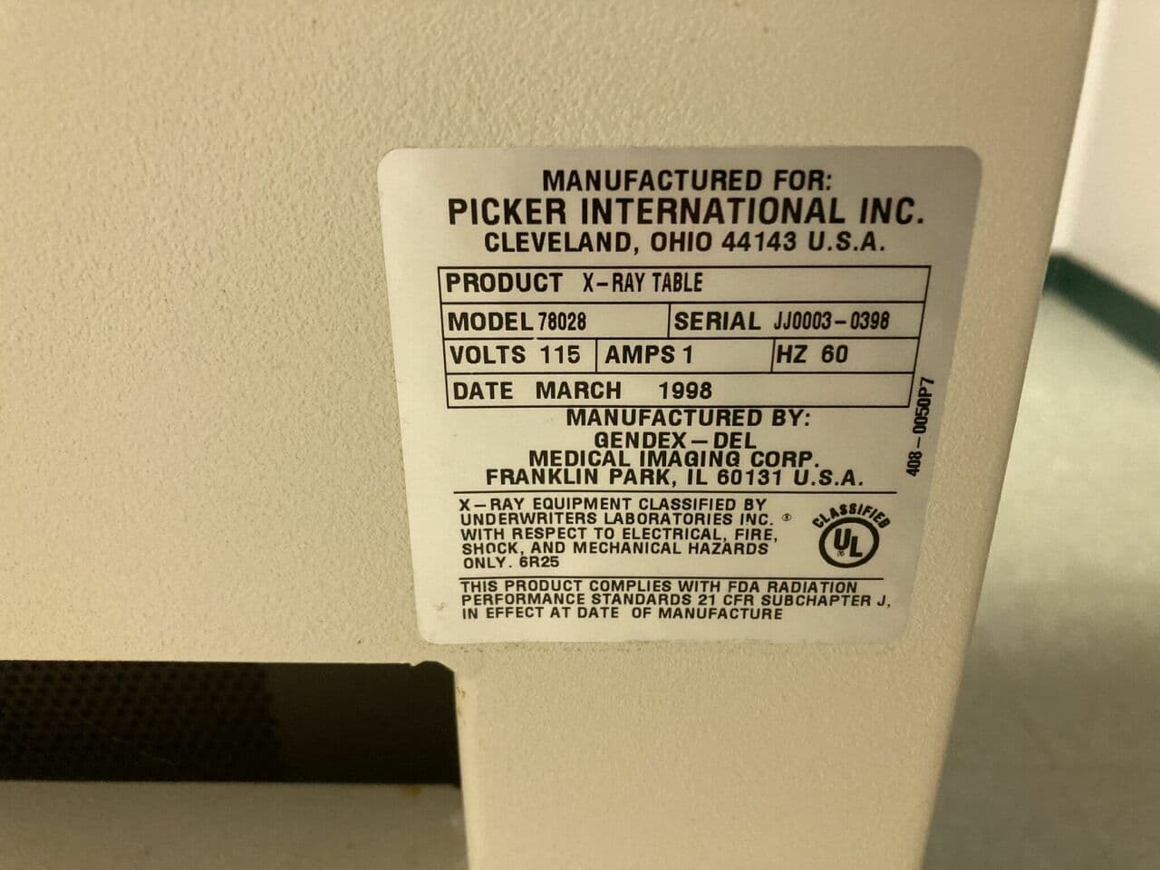 Picker Clinix Radiographic Room System thumbnail 7