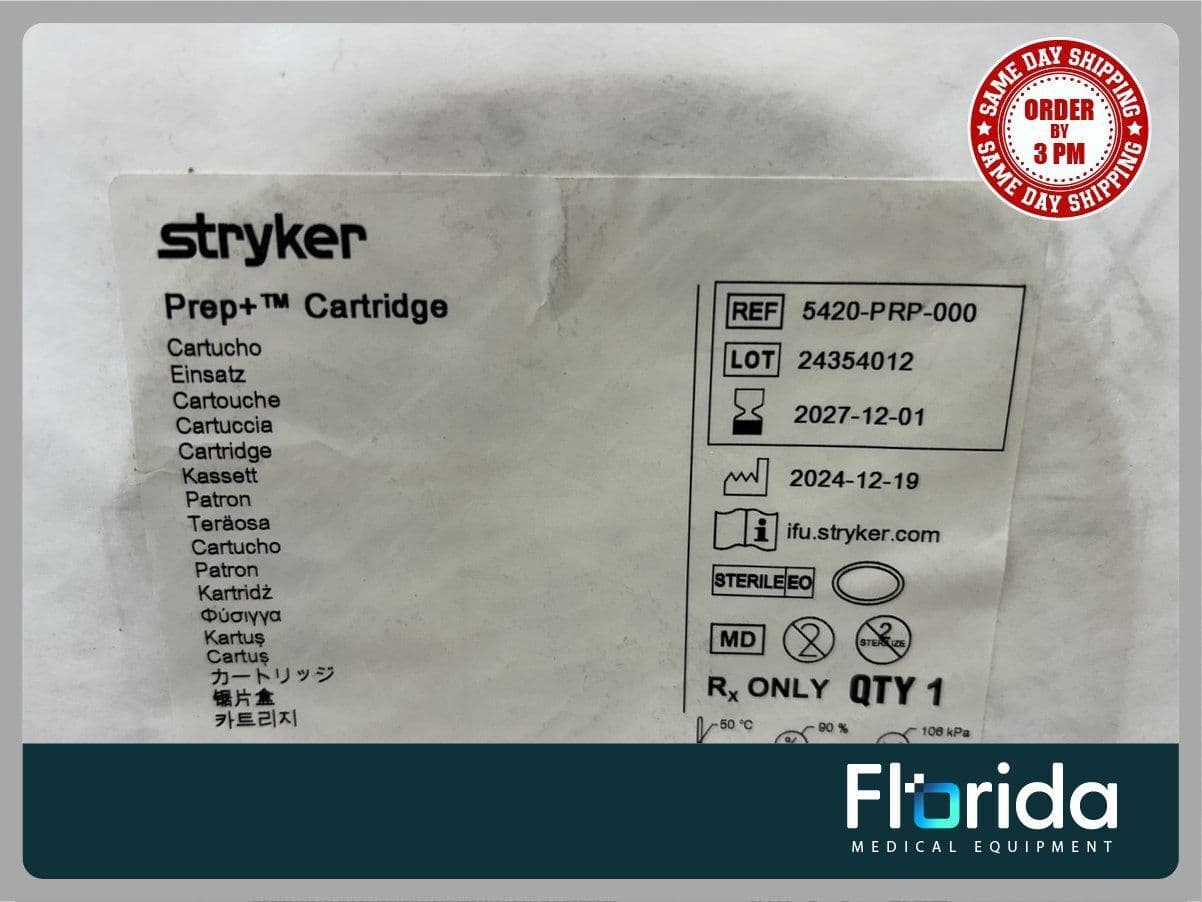 For Sale STRYKER 5420-PRP-000 BRAND NEW PREP+ CARTRIDGE EXP. 2027 thumbnail 3