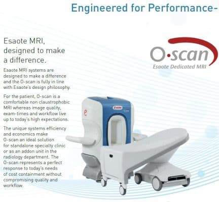 Office-Ready Esaote O-Scan Extremity MRI Scanner thumbnail 2