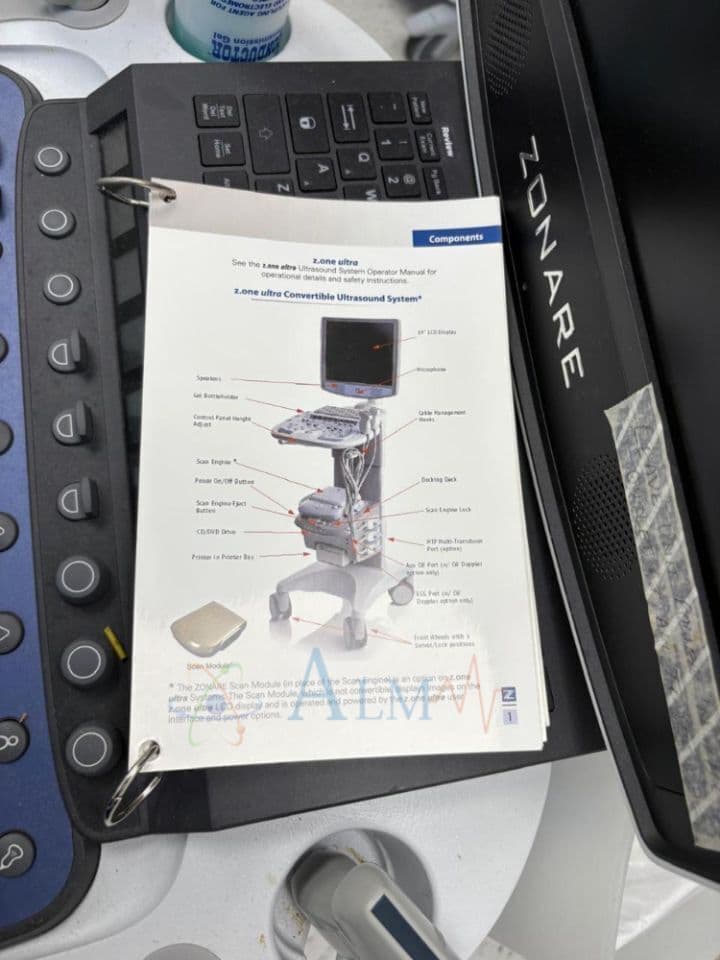 Zonare Z.One Ultra / ZS3 Diagnostic Ultrasound System with 2 Linear Probes thumbnail 4
