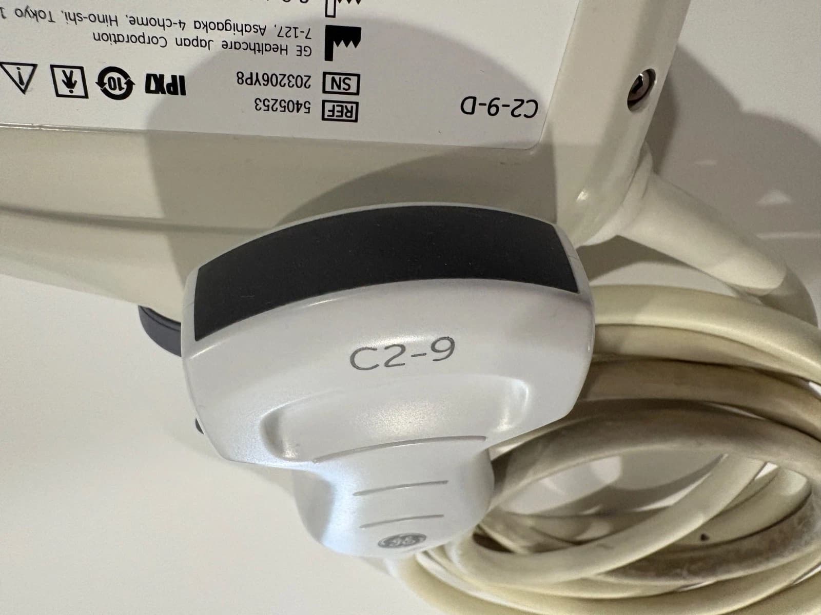 GE C2-9-D Wideband Convex Ultrasound Probe for LOGIQ E9, E10, S8 & General Imaging Applications