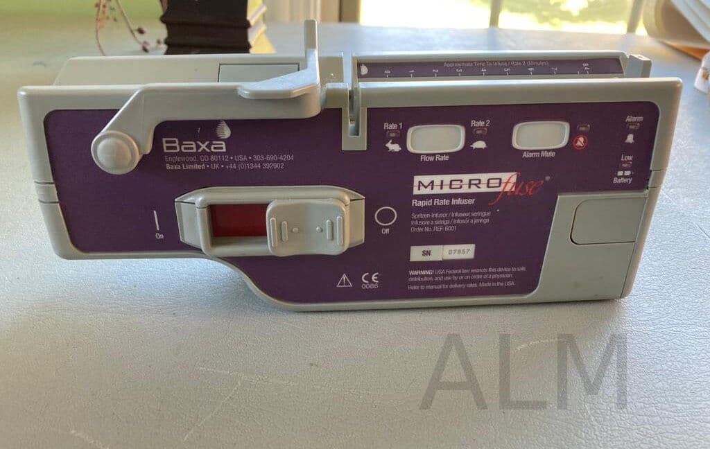 Small-Volume Syringe Infusion Pump — Baxter MicroFuse Dual Rate Infuser