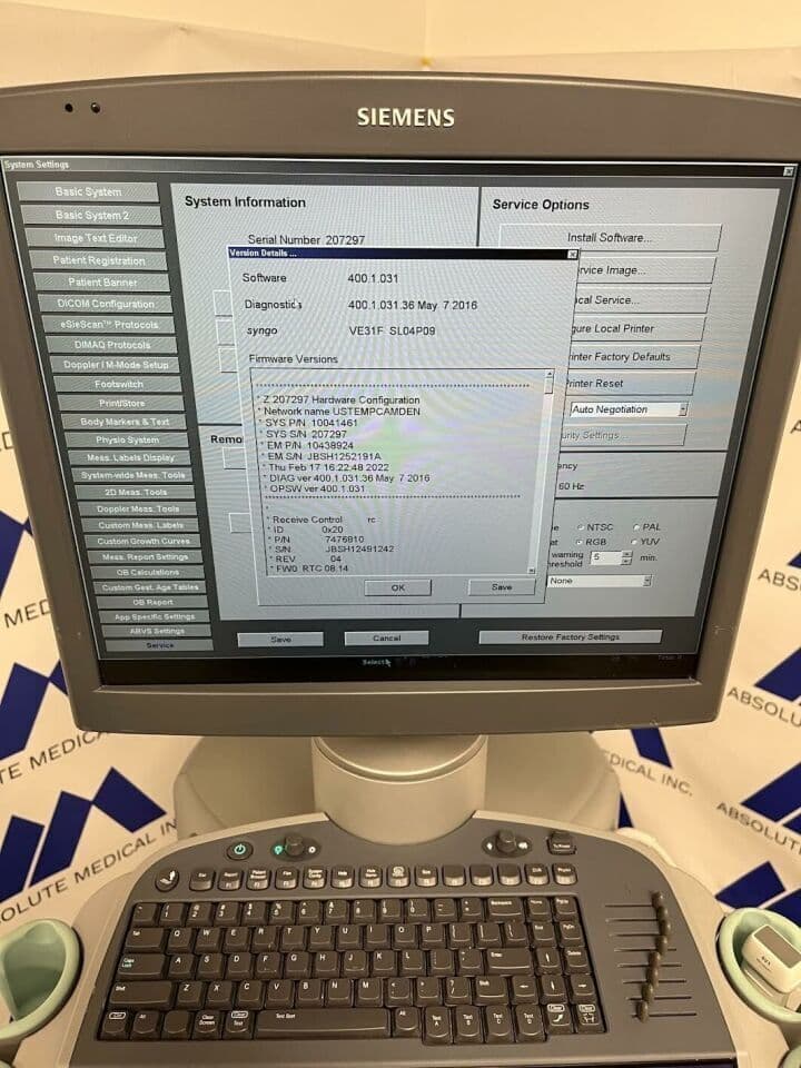 Acuson Siemens S2000 Ultrasound System thumbnail 11