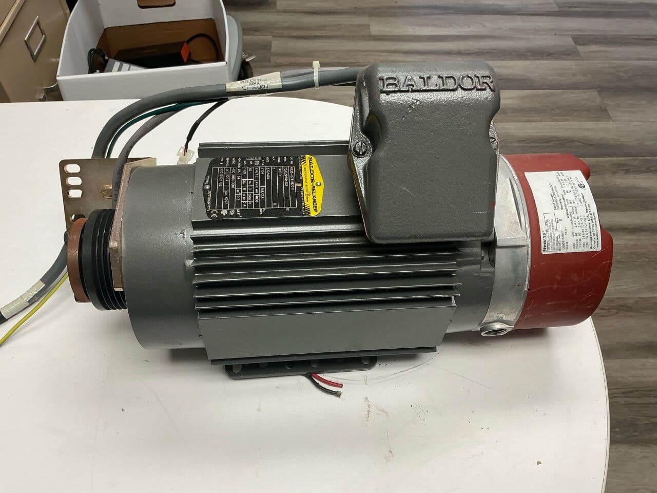Baldor 4535-674-87011 Inverter Drive Motor with Stearns Brake for CT Scanners