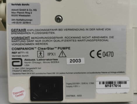 Companion Clear Star Enteral Feeding Pump by Abbott thumbnail 6