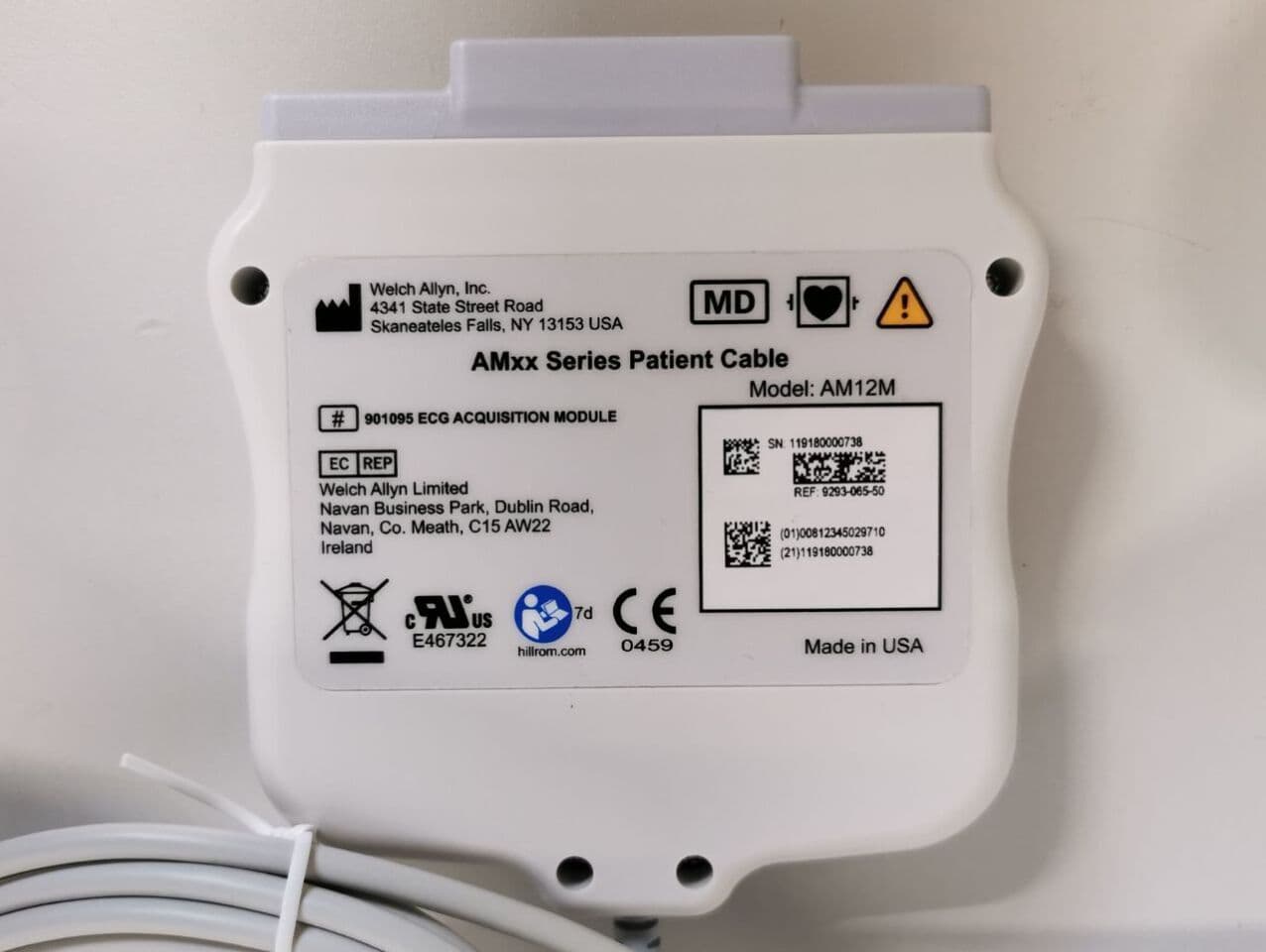 Diagnostic EKG Acquisition Module — Welch Allyn AM12M thumbnail 4
