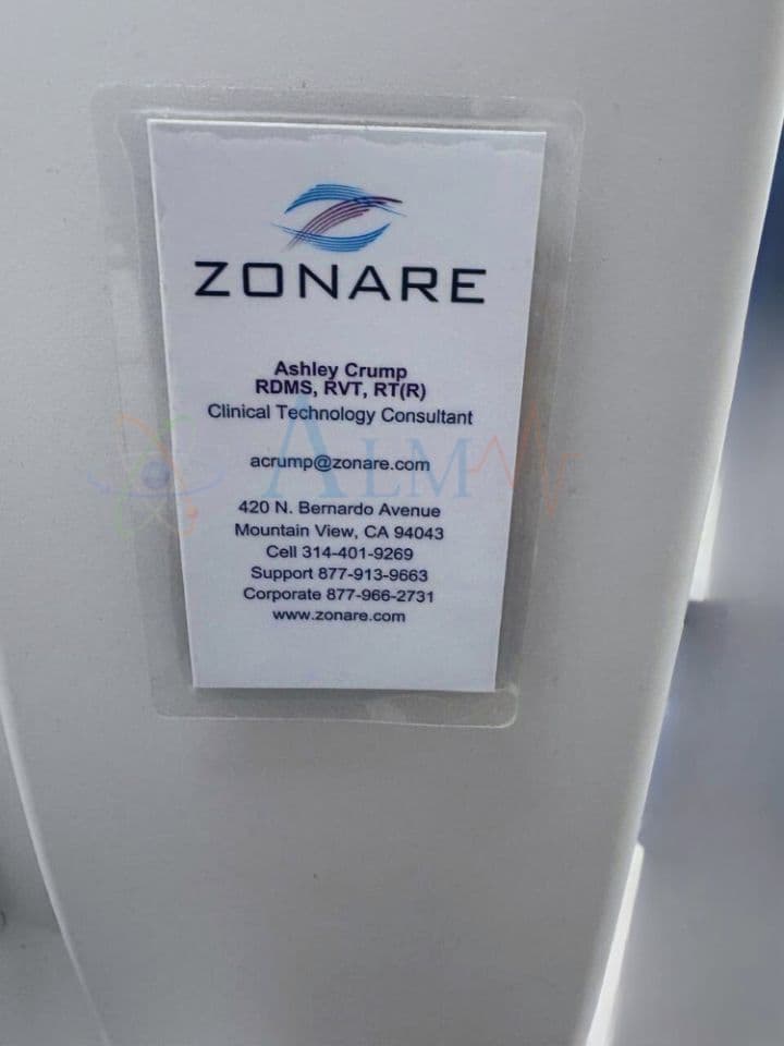 Zonare Z.One Ultra / ZS3 Diagnostic Ultrasound System with 2 Linear Probes thumbnail 3
