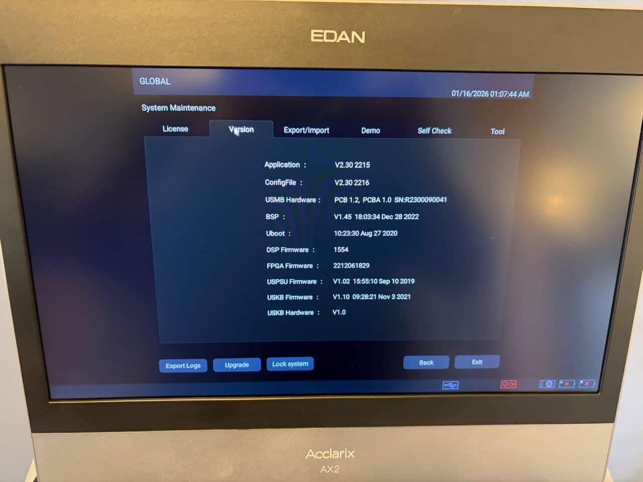 Edan Acclarix AX2 Portable Diagnostic Ultrasound System thumbnail 9