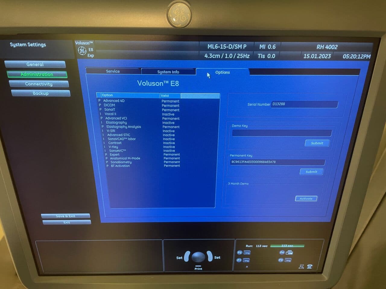 GE Voluson E8 Expert Ultrasound System thumbnail 5