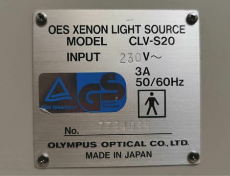 Olympus CLV-S20 Endoscopic Light Source thumbnail 6