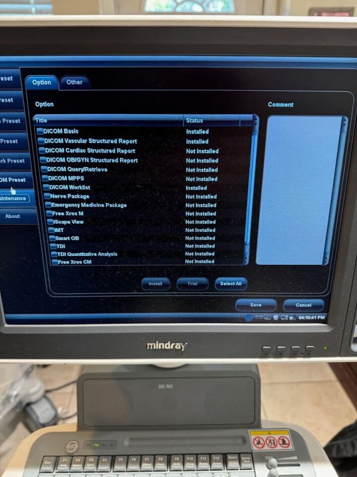 Mindray DC-N3 OB/GYN & Vascular Diagnostic Ultrasound System thumbnail 4