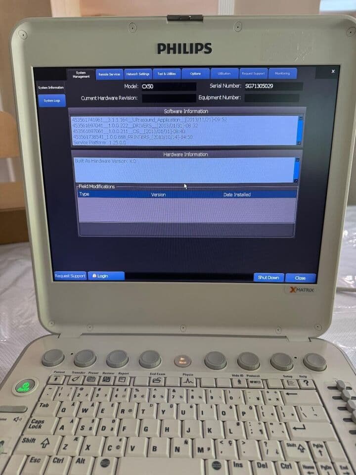 Philips CX50 Portable Cardiac Ultrasound System thumbnail 2