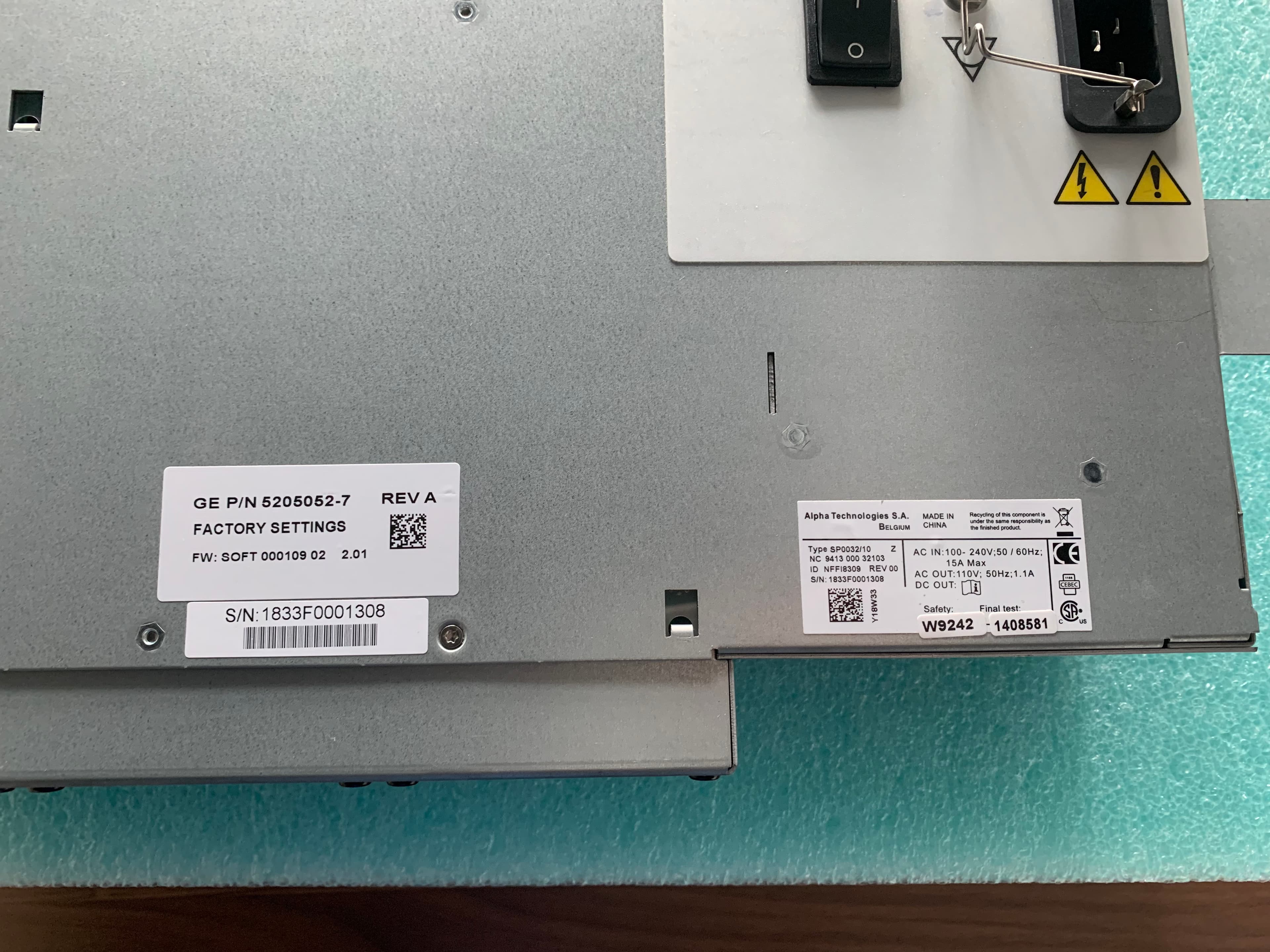 GE 5205052-7 Main Power Supply for LOGIQ E9 Vivid E9 BT13 Ultrasound Original New thumbnail 2