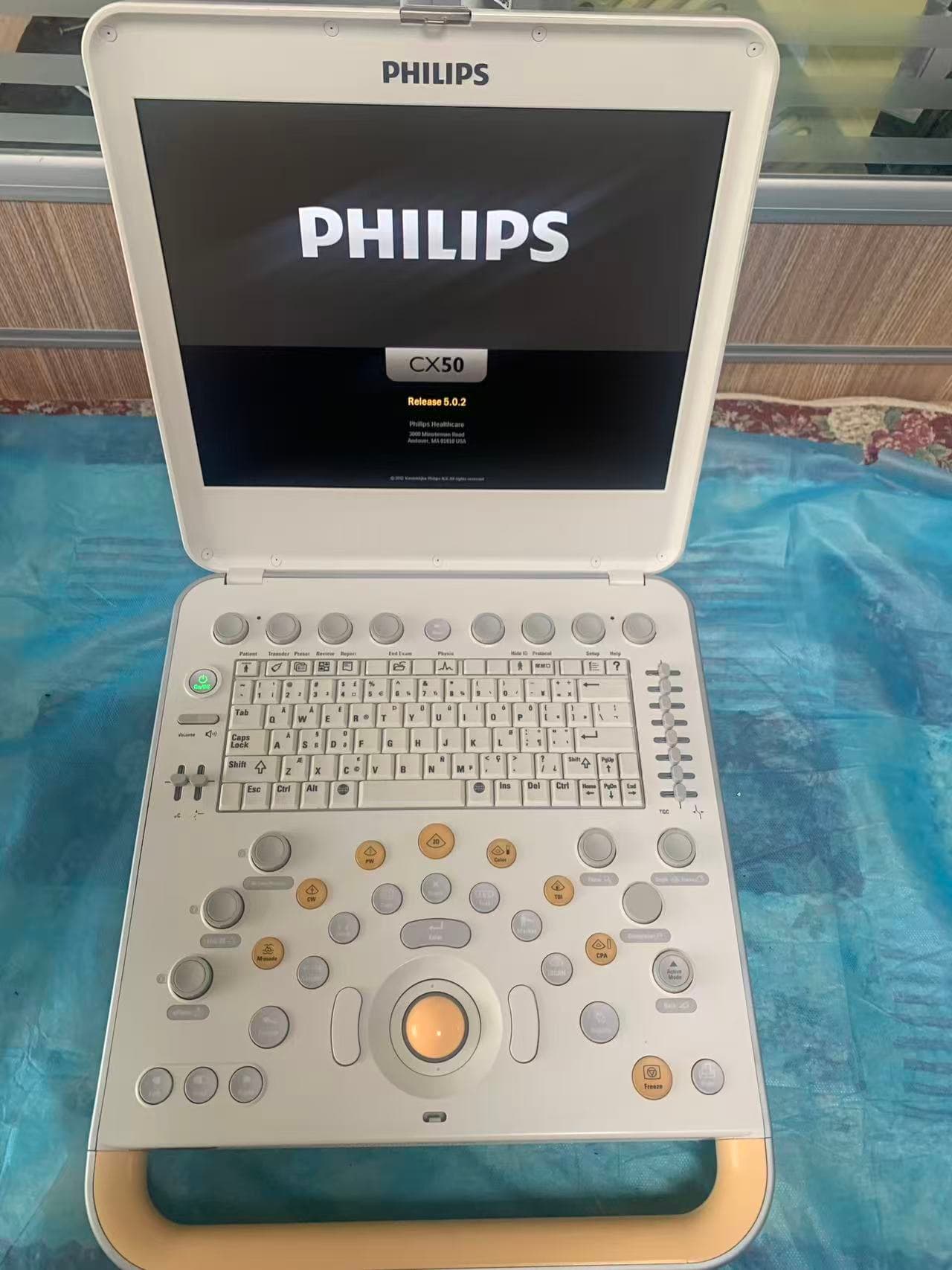 Philips CX50 Portable Color Doppler Ultrasound Machine Console Only No Probes Used Excellent Conditi