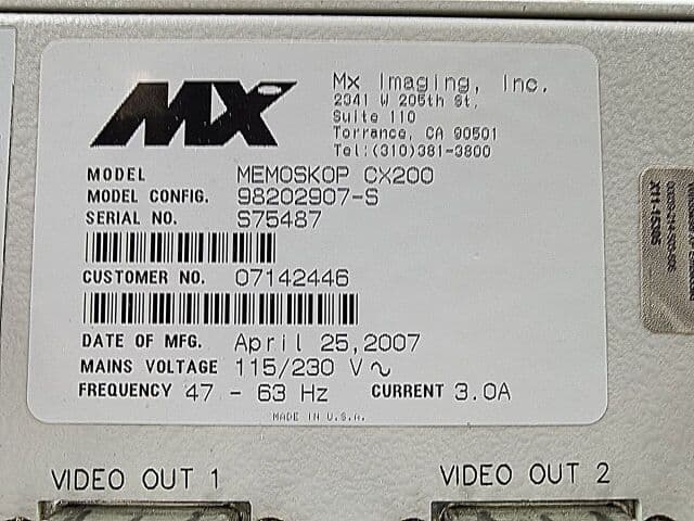 Siemens Memoskop CX200 | C-Arm Processor PCB | Part Number 98202907-S | Siremobil Replacement Parts | X-Ray Digital Image Storage Board thumbnail 3