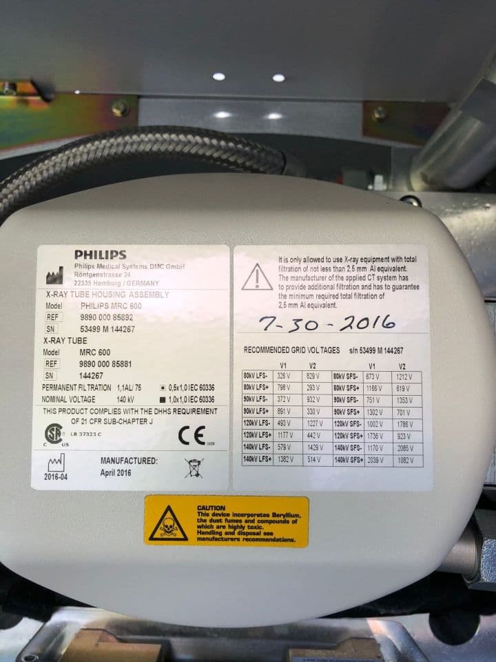Philips MRC 600 CT X-Ray Tube thumbnail 3