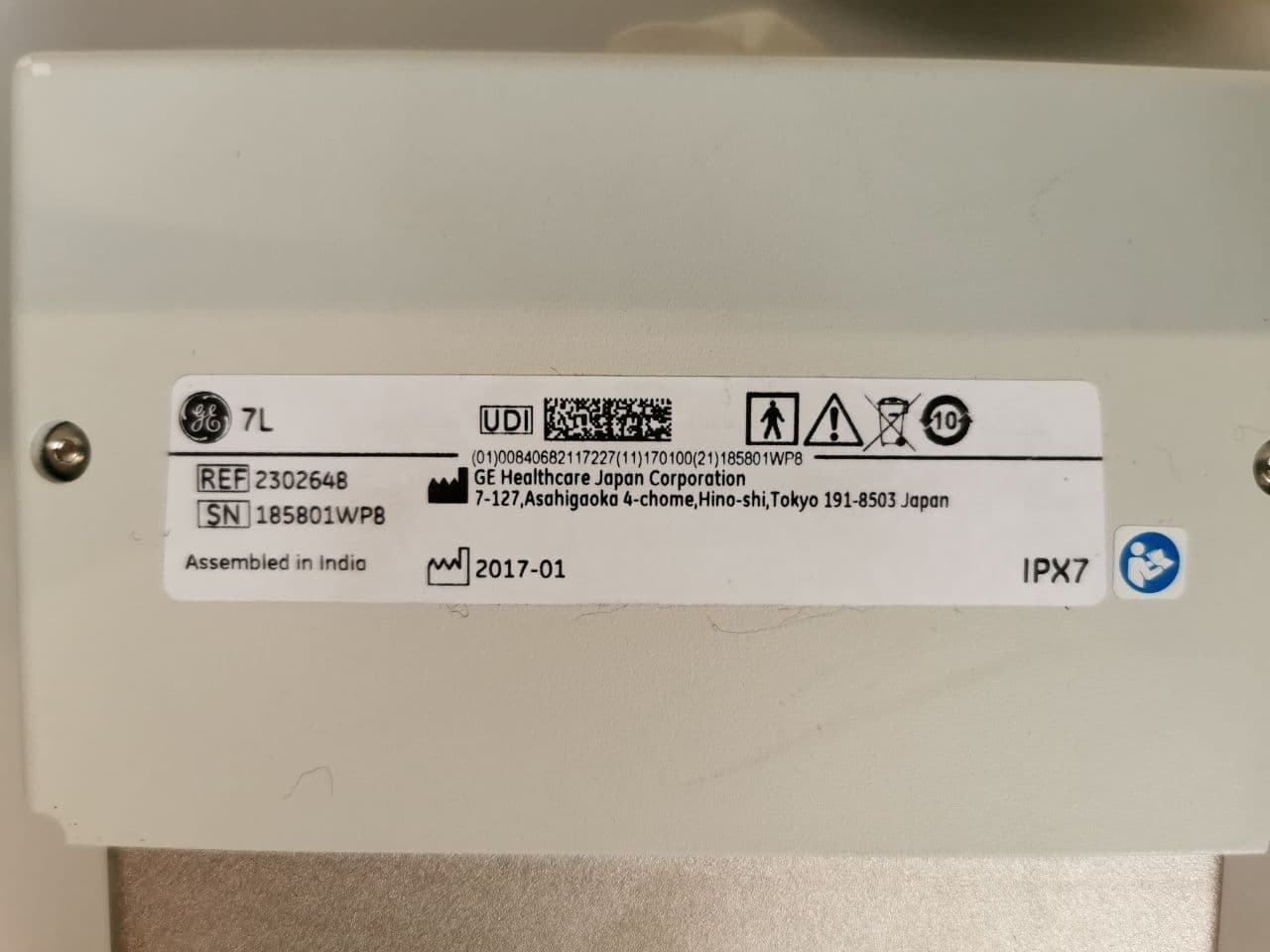 GE Healthcare 7L Linear Ultrasound Probe thumbnail 5