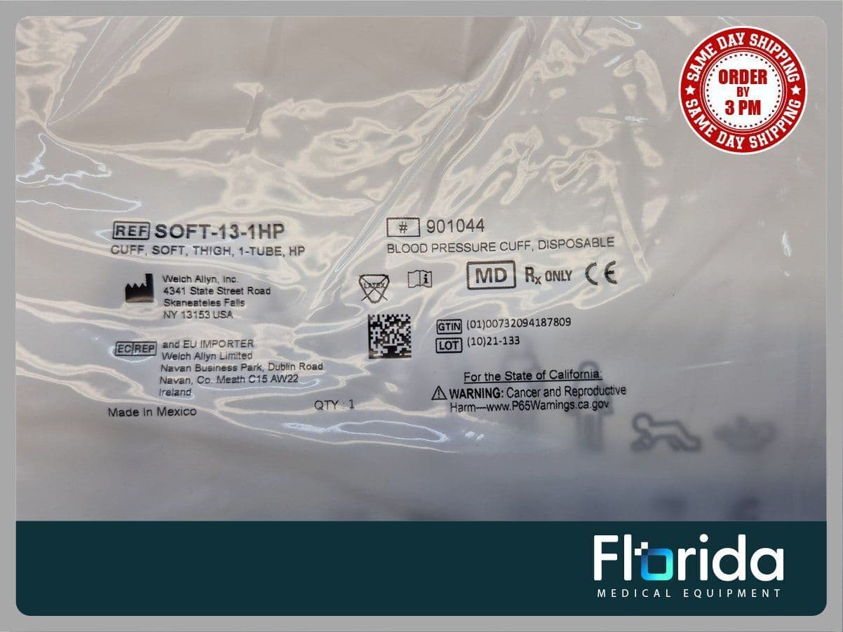 For Sale WELCH ALLYN SOFT-13-1HP LOT OF 20 FLEXIPORT DISPOSABLE BLOOD PRESSURE CUFF, THIGH 13. thumbnail 4