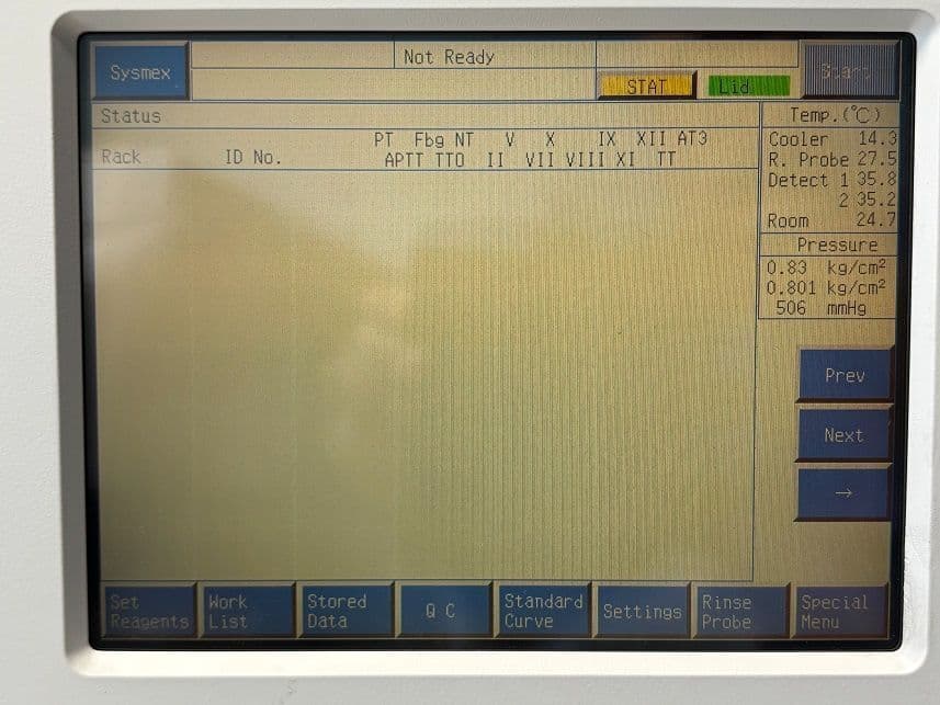 Sysmex CA-1500 Automated Coagulation Analyzer thumbnail 6